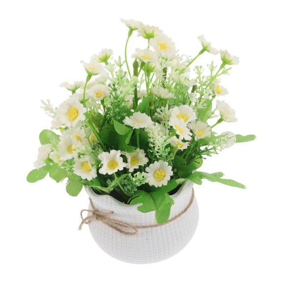 Clearance Under $10 Artificial flowers, Artificial Potted Flowers Realistic Faux Plants For Home Decoration Versatile Centerpieces For Weddings And Events Greenery Design
