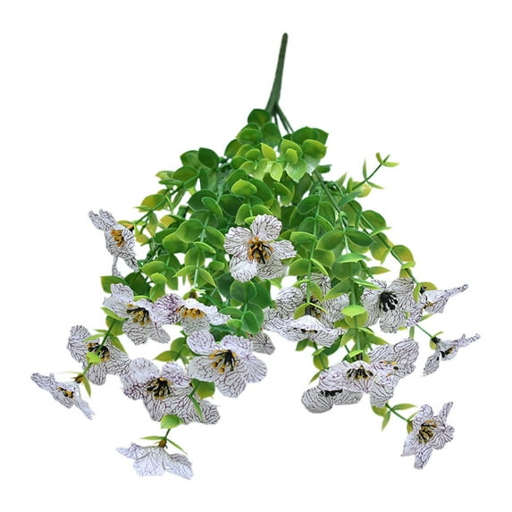 Clearance Under $10 Artificial flowers, A Bunch Of Artificial Plants And Flowers For Outdoor Decoration Plastic Spring And Summer Flowers Colorful Daisies And Morning Glories Hanging Flowerpot