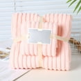 thumbnail image 1 of Clearance Under 10$! Bath Towels Velvet Candy Striped Velvet Towel Household Thickened Absorbent Adult Face Wash Towel Manufacturer Wholesale Set Bath Towels Gift Package, 1 of 6