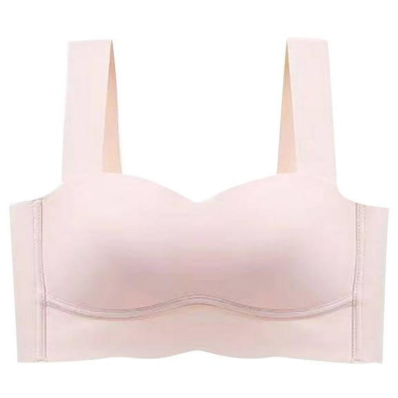 Fshion Summer Plus Size Bras for Women Seamless Underwear With Large Chest And Small Fold Paired With Non Steel Rims Sagging Full Cup Sports