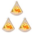 thumbnail image 1 of Clearance Under $10 LED Triangular Wind Light – Set of 3 Battery-Operated Flameless Christmas Candles with Warm Glow for Holiday Tabletop, Mantel & Party Decor, Style A, 1 of 5