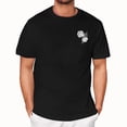 thumbnail image 1 of NAMTYQX Mens Graphic T-Shirts Crew Neck Hawaiian Elastic Loose Elasticated Casual Plus Size Patterns Short Sleeve Lightweight Summer Shirts for Men Black Size 3XL, 1 of 4