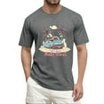 thumbnail image 1 of NAMTYQX Shirts for Men Soft Short Sleeved Cozy Plus Size Lounges Casual Comfy Crew Neck Light Patterned Mens Graphic T-Shirts Light Gray Size 2XL, 1 of 5