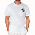 thumbnail image 1 of NAMTYQX True Classic T Shirts for Men Short Sleeve Pattern Light Casual Soft Relaxed Fit Hawaiian Plus Size Crew Neck Breathable Men's Athletic Shirts & Tees White Size 2XL, 1 of 4