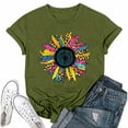thumbnail image 1 of NAMTYQX Tshirts Shirts for Women Graphic Trendy mit Print Print Stretchy Plus Size Airoft Baggy Short Sleeve Crew Neck Shirts for Women Trendy Summer Pink Size L, 1 of 3