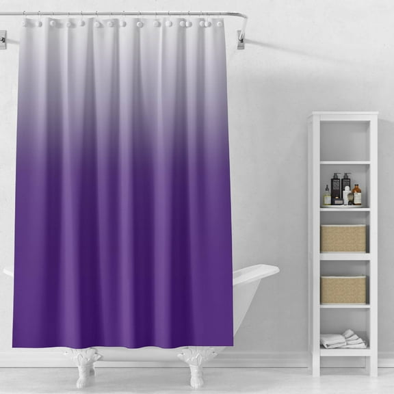 Clearance! Under $10 Ombre Shower Curtain, Mbxmh Fabric Shower Curtain Grey Gradual Water Shower Curtain for Bathroom Decor Accessories Set with Hooks 180*180Cm 1 Panel