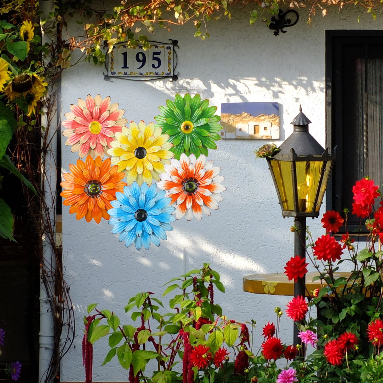 Clearance Under 10$ [Outdoor Courtyard Wrought Iron Flower Wall ...