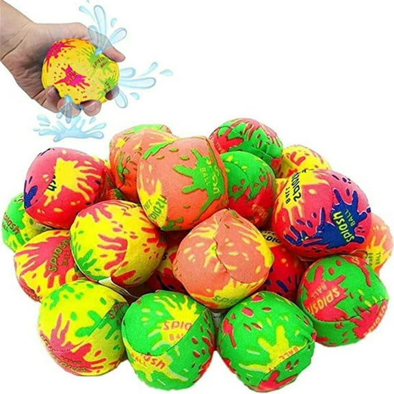10 PCS Water Splash Balls for Pool,Reusable Water Balls,Absorbent Soaker Water Balls Gifts,Beach Soaking Games,Pool Party Favors,Pool Toys,Outdoor Water Activities Gifts