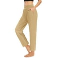 thumbnail image 1 of Plus Size Casual Pants for Womens High Waist Fashion Solid Color Pocket Pants Casual Stretchy Stylish Pants For Spring Women's Clothing, 1 of 7