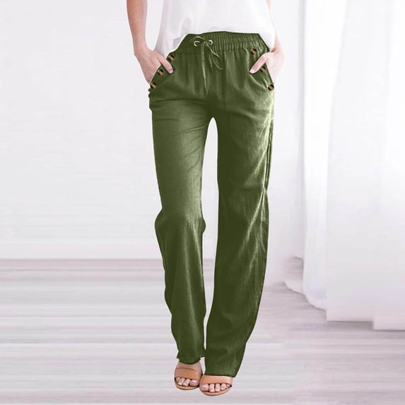 Plus Size Casual Pants for Womens High Waist Fashion Spring and Summer Printed Elasticated Waist Full Length Casual Pants Nine-Point Pants