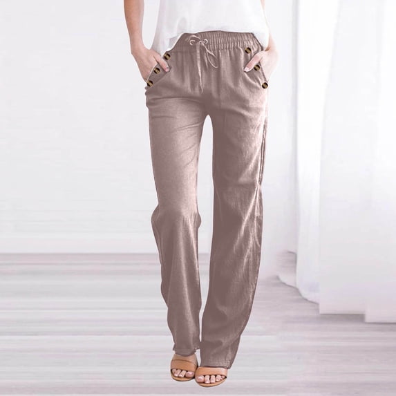 Plus Size Casual Pants for Womens High Waist Fashion Spring and Summer Printed Elasticated Waist Full Length Casual Pants Nine-Point Pants