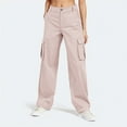 thumbnail image 1 of Sevevn Ladies' Solid Color Cotton And Linen Pants Casual Pants With Drawstring And Pocket Beach Pants Clearance Sales Online Deals Pink XXL, 1 of 9