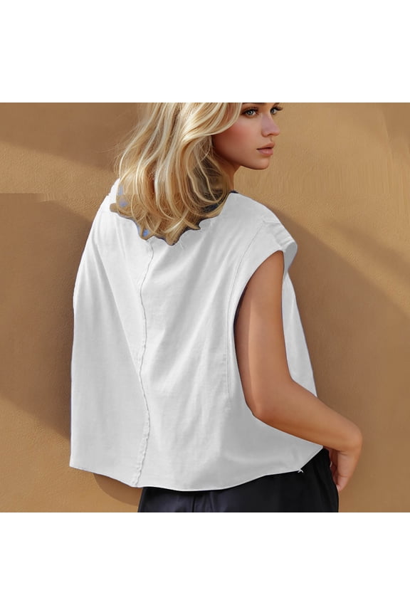 Womens Open Back Workout Tops Backless Short Sleeve Athletic Shirt Running Crop Tops Gym Yoga Tee Spring Tops for Women White S