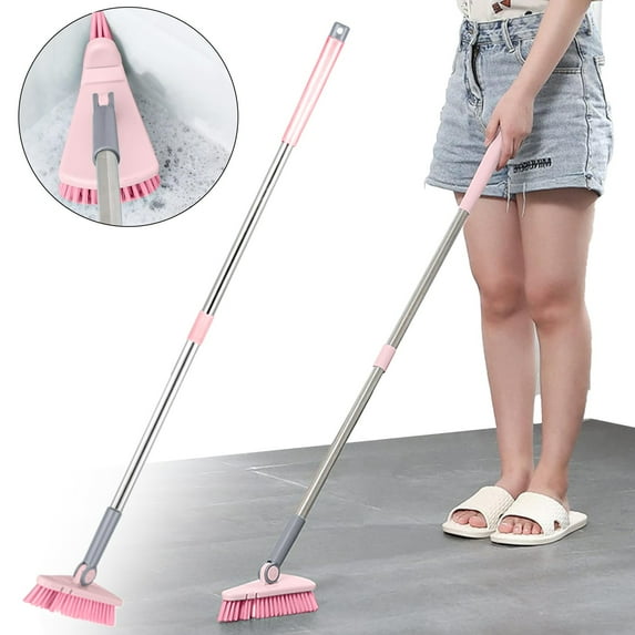 Clearance Under $10 Shower Bathtub Tub and Tile Scrubber Brush Floor Brush with Powerful Flexible with Long Handle Scrubber Reusable Sturdy Cleaning Brush for Bathroom Bathtub Toilet Kitchen