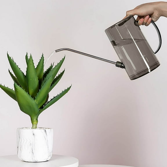 Mini Watering Can Watering Cans For Outdoor Plants,1.5L Stainless Steel Long Spout Watering Pot, Household Plastic Watering Pot, Garden Potted Watering Pot, Large Capacity Watering Pot