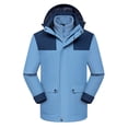 thumbnail image 1 of Windproof Plus Size Winter Warm Coats for Womens Men And Women Couple Style Sprinting Suit Three In One Or Two Outdoor Ski Riding Suit Hooded Warm Coat, 1 of 8