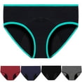 thumbnail image 1 of Clearance Under $10 Women's Incontinence Underwear High Absorbency Period Cotton Underwear Heavy Flow Leakproof Panties Postpartum Menstrual Protective Briefs 5 Packs, 1 of 8