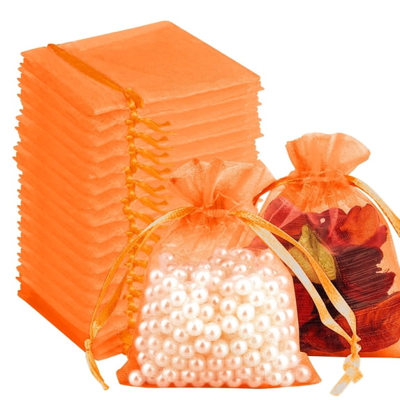 Clearance 100-Piece Organza Gift Bags with Drawstring for Candy and Jewelry