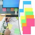 thumbnail image 1 of 100Pc Transparent Sticky Notes 75X75Mm (1 Book) Rose Red, 1 of 3