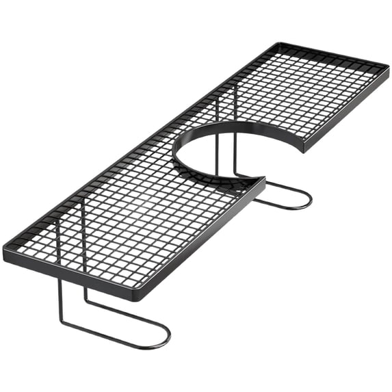Clearance Under $12, 1 Pack Over Sink Organizer Rack, No-Drill Freestanding Faucet Shelf, Space-Saving Metal Countertop Organizer for Bathroom and Kitchen, 50x11cm(B)