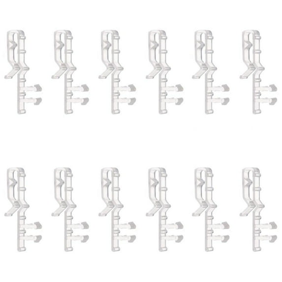 Clearance!12/20 PCS Mini Blind Valance Clips Clear Plastic Valance Retainer Clips Blind Window Valance Clips Hidden Valance Clips