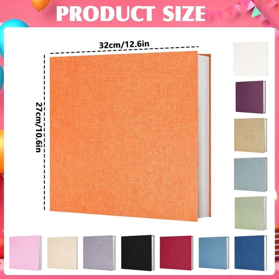 Clearance Under $12.49! 1PC Self-Adhesive Photo Album, 16-Inch Scrapbook with 20 Pages & Marker Pen, Paper, for DIY Crafts & Family Memories, (32x27x2cm, C)
