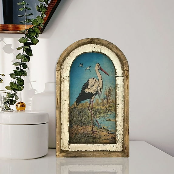 Clearance! 12 * 8 Inch Bunny Decor French Country Decor, Rabbit Wall Art Rustic Farmhouse Decor, Rustic Wooden Vintage Bunny Rabbit Art Poster for Home and Easter Decoration(E)