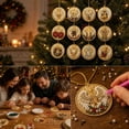 thumbnail image 1 of Clearance! 12PCS Christmas Ornaments DIY Pearl Diamond Art Kits for Adults & Kids, for Holiday Gifts & Window Hanging, Christmas Tree Decor, Angel Wings, 1 of 7