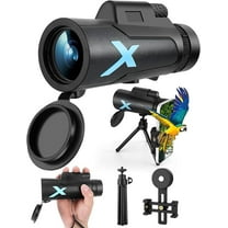 Clearance 12X50 HD Monocular Telescope, High Powered BAK-4 Prism Compact Monoculars for Adults, Larger Vision Monocular for Bird Watching Hunting Hiking Camping Travelling
