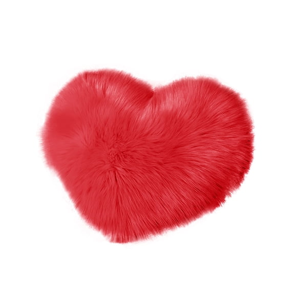 Hvmvliv 13.77x17.71in Heart Shaped Pillow Plush Heart Throw Pillow Gifts Heart Pillow Toy for Kids Decorative Cute Pillow for Living Room/Bed Room/Dining Room/Office/Sofa Red