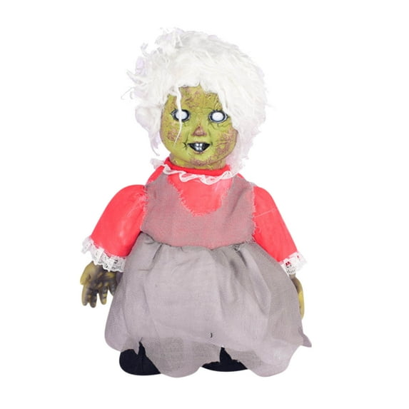 13 " Horror Sound Activated Haunted Doll Halloween Decoration,Creepy Halloween Baby Doll for Halloween Decorations and Halloween Accessories