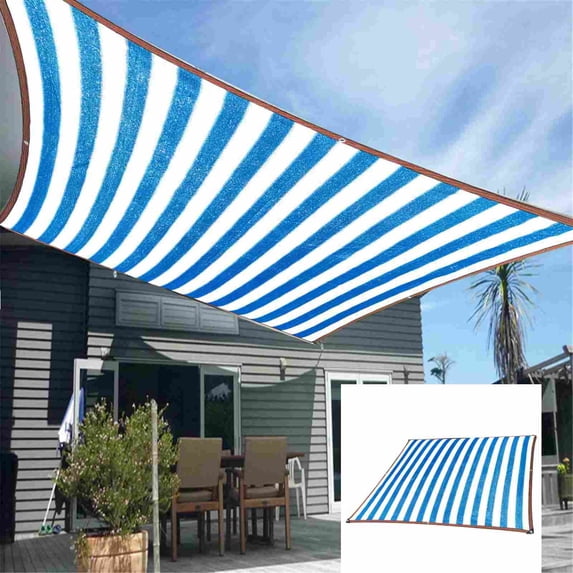 Clearance 13x13 FT Rectangle Sun Shade Sail Canopy Mesh Fabric UV Block Air & Water Permeable, Heavy Duty, Sports & Outdoors Sunshade Fabric Sun Shade Cloth Privacy Screen with Reinforced Grommets