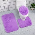 thumbnail image 1 of Clearance under $15 Tyidzon 3 Piece Bath Mat Rug, Ultra Soft and Non-Slip Bathroom Rugs, Water Absorbent and Machine Washable Bath Rugs for Bathroom, Shower and Tub Purple, 1 of 9