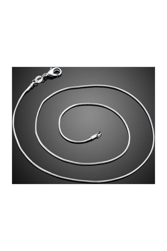 [Clearance!]16-24 inch Fashion Jewelry Sterling Silver 1 mm Snake Chain Necklace Women