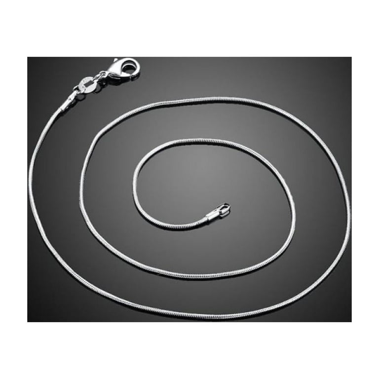 Clearance! 16-24 inch Sterling Silver 1mm Snake Chain Necklace for