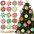 thumbnail image 1 of Clearance! 16 Piece Christmas Candy Ornament Set: Candyland Theme & Decorations 5.9*4.7*2 in Pink, 1 of 6