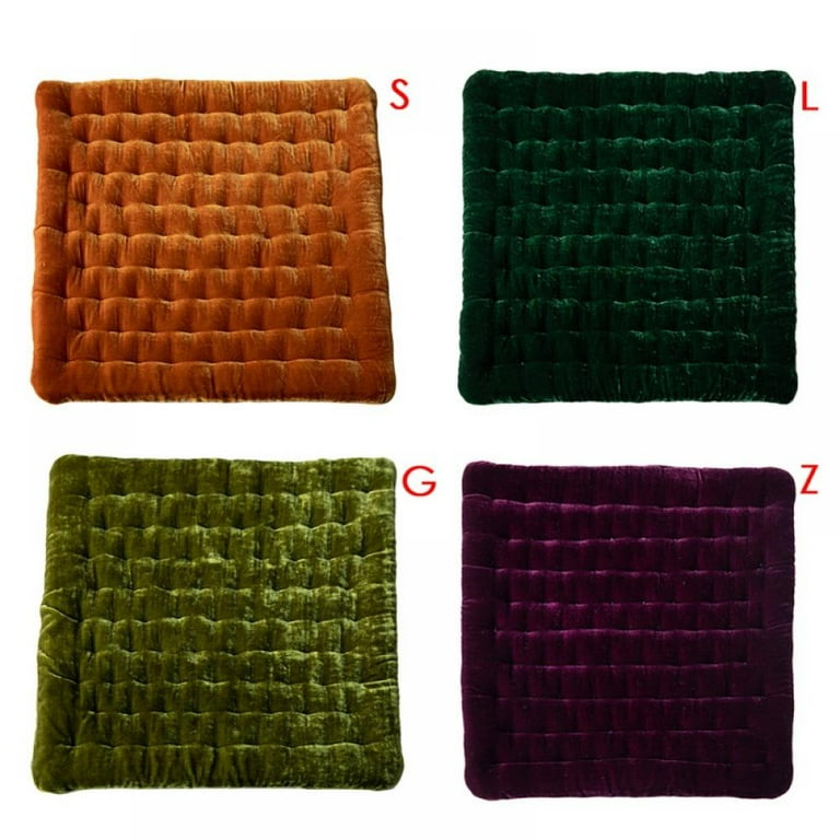 17x17 Comfortable Corduroy Floor Pillow Floor Cushion Square Pouf Tufted Floor Seat Cushion Bench Chair Cushion Room Patio Chair