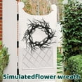 thumbnail image 1 of Clearance! 18 Inch Black Twig Wreath For Front Door Artificial Plastic Simulation Dead Branch Garland For Indoor Outdoor Home Decor 16.5*16.5*0.4 in Black, 1 of 8