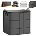 thumbnail image 1 of Clearance 180L Spacious Moving Storage Bin, Portable Moving Storage Bags, Foldable Large-Capacity Clothes Storage Containers for Bedroom, Closet, Clothing, Comforter, Reinforced Handles, 1 of 7