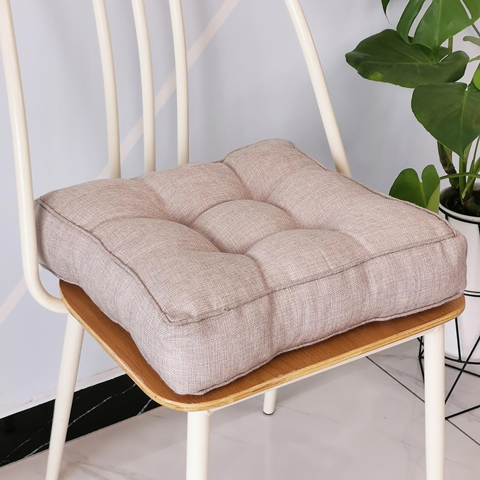 Clearance!18x18 inches Square Chair Cuhsion, Thicken Tufted Seat