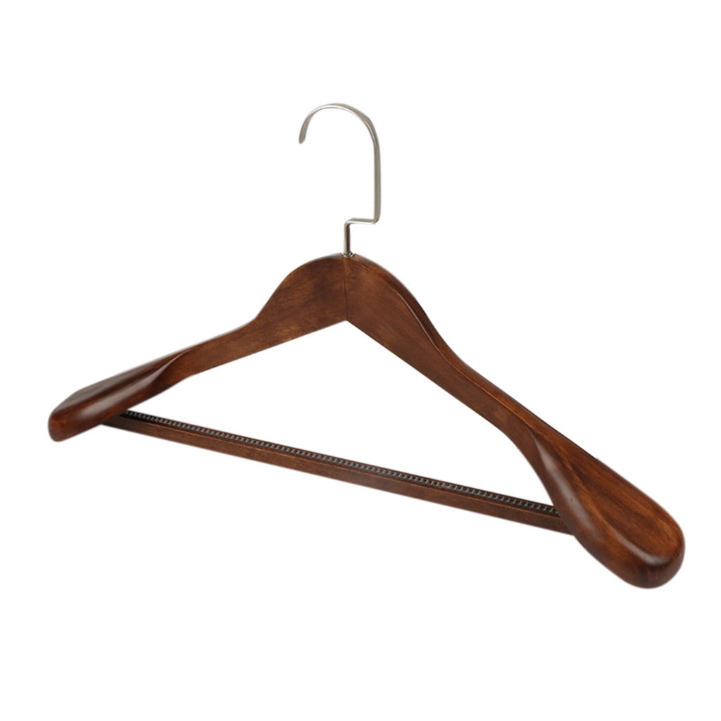 Clearance 1Pc Clothes Hanger High Grade Wide Shoulder Wooden Coat Hangers Solid Wood Suit Hanger Electronic Checkered Accessories Pouch for Purse Small Pouches for Purse Zipper Pouches for Organizi Wa...