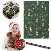 Clearance! 1Pc Diy Men's Women's Children's Christmas Wrapping Paper Holiday Gifts Wrapping Truck Plaid Snowflake Green Tree Christmas Design Snowflake Car Christmas Wrapping Paper 1 Sheet Of