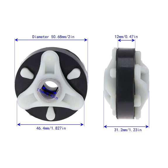 Clearance Under $2.09! 1PC Washing Machine Motor Coupling, Replacement Drive Coupler for Direct Drive Washers, ABS, for Appliance Repair, (One Size, Black)