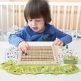 thumbnail image 1 of Clearance! 2 in 1 Multiplication Addition Math Board Game for Kids - Wooden Montessori Math Toys for Girls Boys 4 5 6 7 8 9 Years Old Wood Double Sided Board Table Dice Card Games for Family, 1 of 8