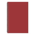 thumbnail image 1 of Clearance Under $2, 1 Pack A5 Spiral Notebook, Kraft Cover Lined Journal 100 Pages, Twin-Wire Bound Notepad for Writing and Note-Taking, Paper, 21x14cm(Wine Red), 1 of 8