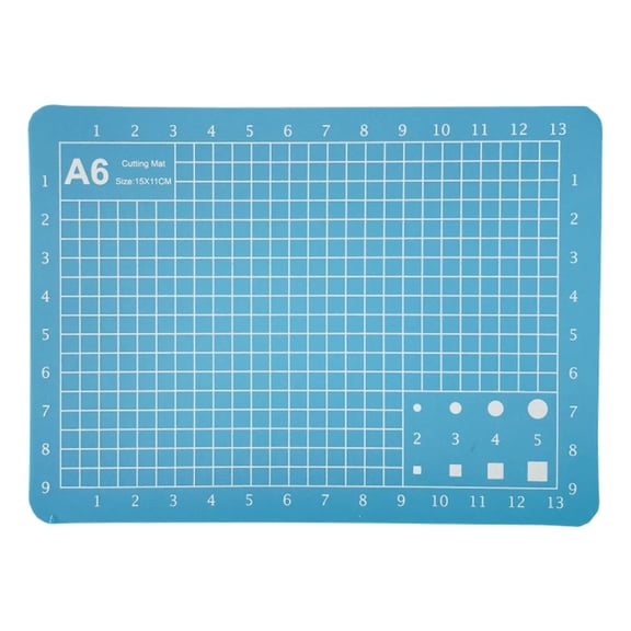 Clearance Under $2, 1 Pack A6 Self-Healing Cutting Mat, 1.2mm Double-Sided Craft Mat, PVC Grid Mat for Sewing, Quilting & Paper Crafts, 15x11x0.12cm(BP)