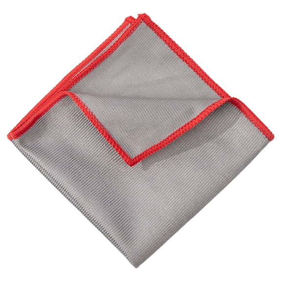 Clearance Under $2, 1 Pack Microfiber Glass Cleaning Cloth, Lint-Free and Streak-Free Polishing Towel, Reusable All-Purpose Dish Rag for Windows and Stainless Steel, 30x30cm(Red)