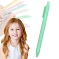 thumbnail image 1 of Clearance Under $2, 1 Pack Pastel Retractable Gel Pen, 0.7mm Fine Point Pen, Quick-Dry Ink Writing Pen for Journaling & Note Taking, Plastic for Office Use, One Size(Green), 1 of 9
