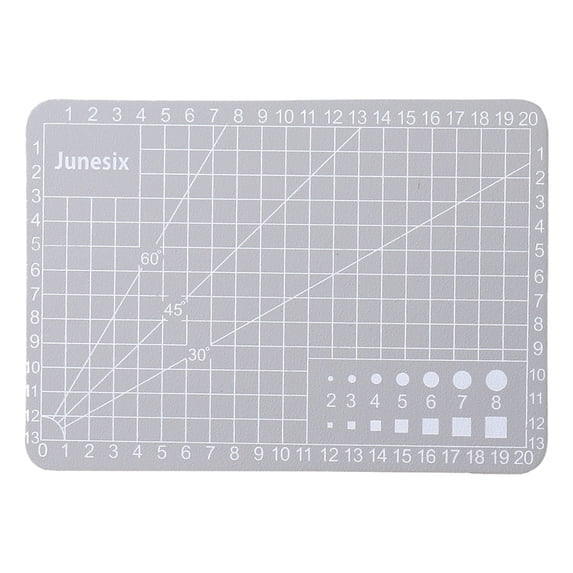 Clearance Under $2, 1 Pack Self-Healing Cutting Mat, A7 Mini Craft Mat with Grid, 3mm Thick PVC Board for Sewing Quilting and Paper Crafts, 10.5x7.4cm(Grey)