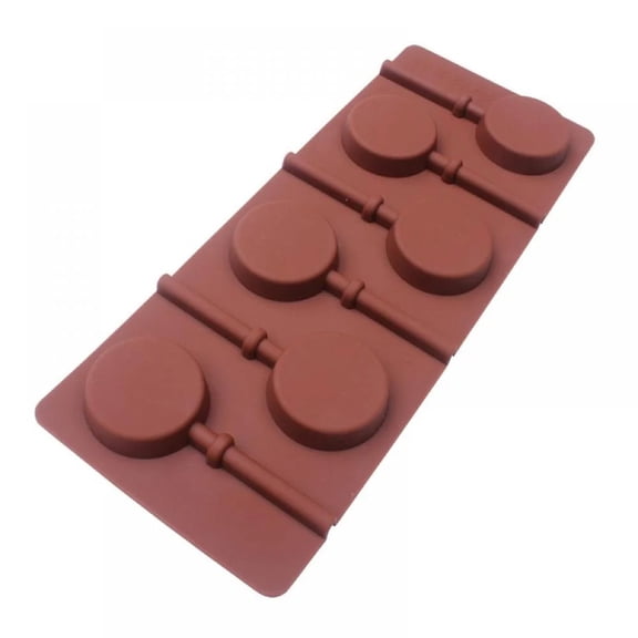 Clearance Under $2, 1 Pack Silicone Lollipop Mold, Oven-Safe Cake Pop Pan, Flexible Non-Stick Baking Mold for Making Candy and Small Cakes, for Home Baking, One Size(Khaki)